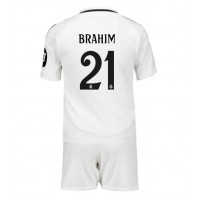 Maglie da calcio Real Madrid Brahim Diaz #21 Prima Maglia Bambino 2024-25 Manica Corta (+ Pantaloni corti)